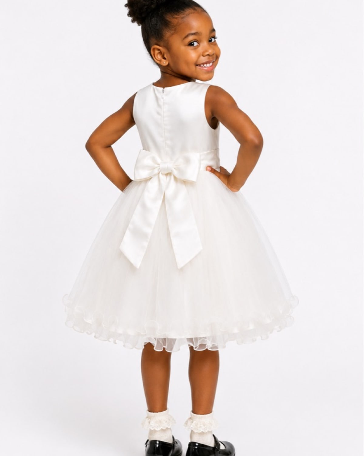 IVORY PETAL DRESS - MD13IVY
