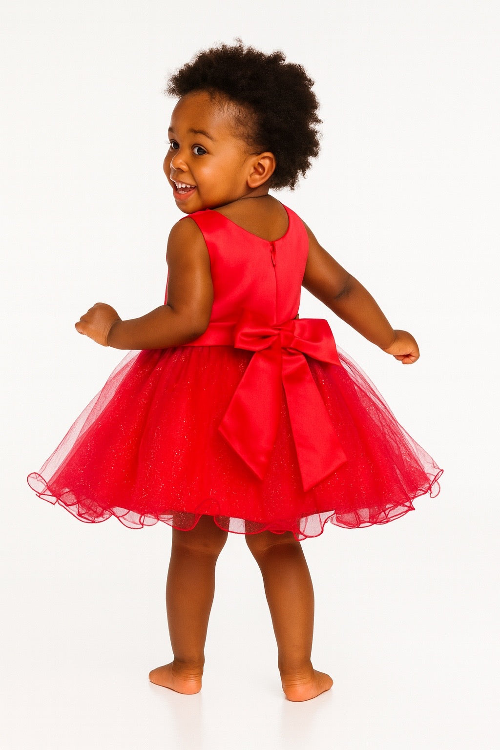 RED ALICIA BALL GOWN - BMSRED 6MTH-4YRS