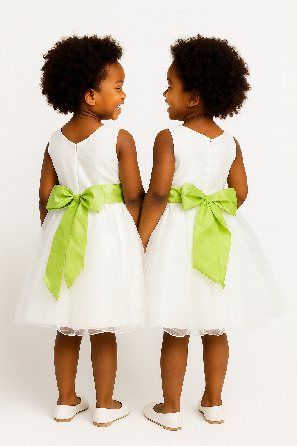 WHITE ROSE BALL GOWN/ GREEN 25762LGR 2-4YR