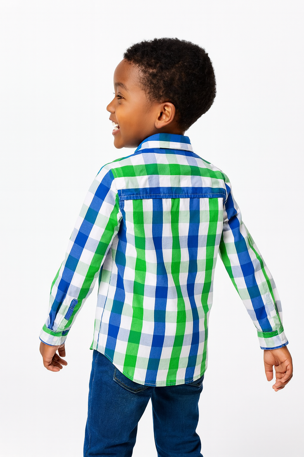 SOLO BOLD CHECK L/SL SHIRT MD1520 4-8YR