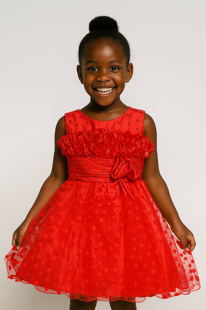 RUBY BLOSSOM PARTY DRESS MD6022RED 🌹8YR