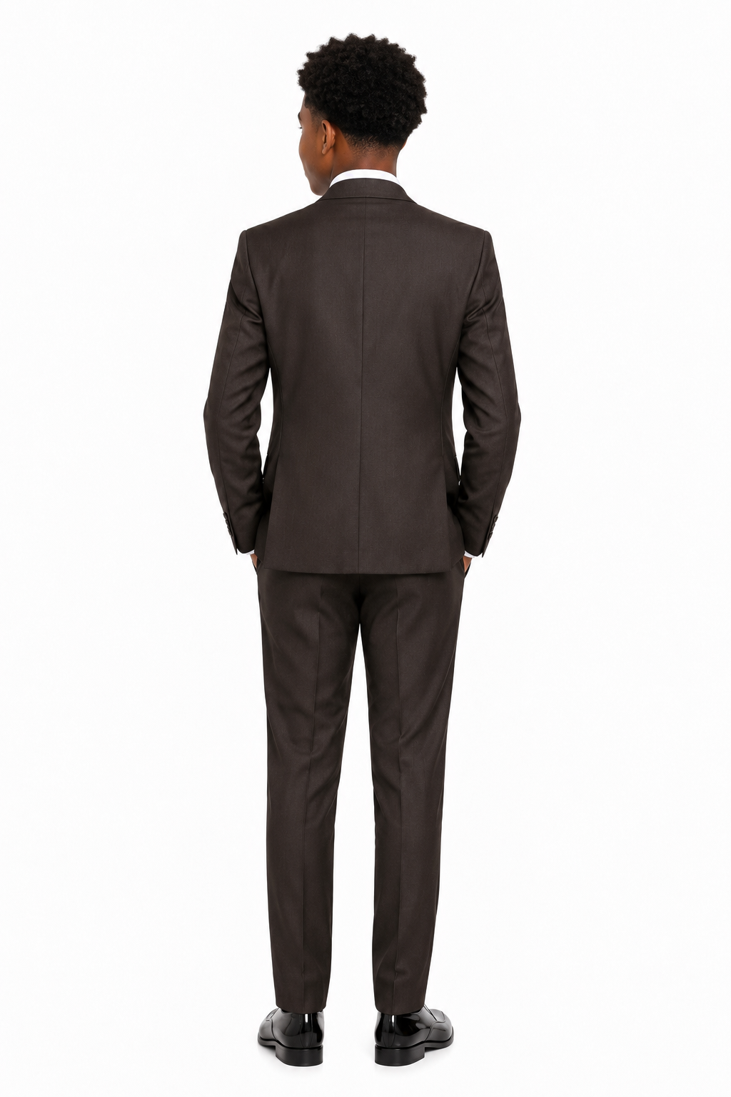RICH BROWN BOYS' SUIT SET - MD1009RBR 7-16YRS