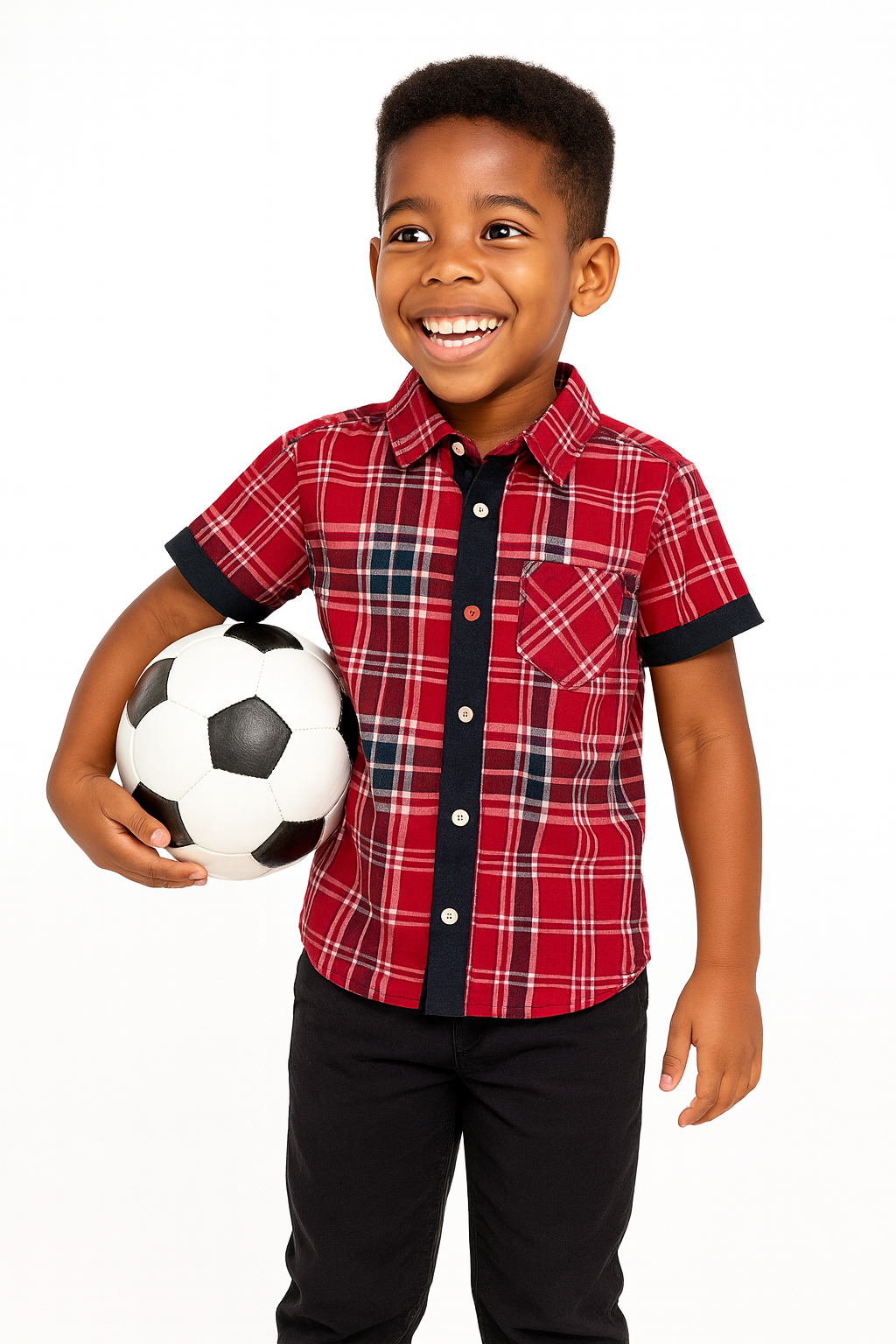HOWARD HERITAGE CONTRAST CHECK SHIRT MDHC100RD - 4-16YR