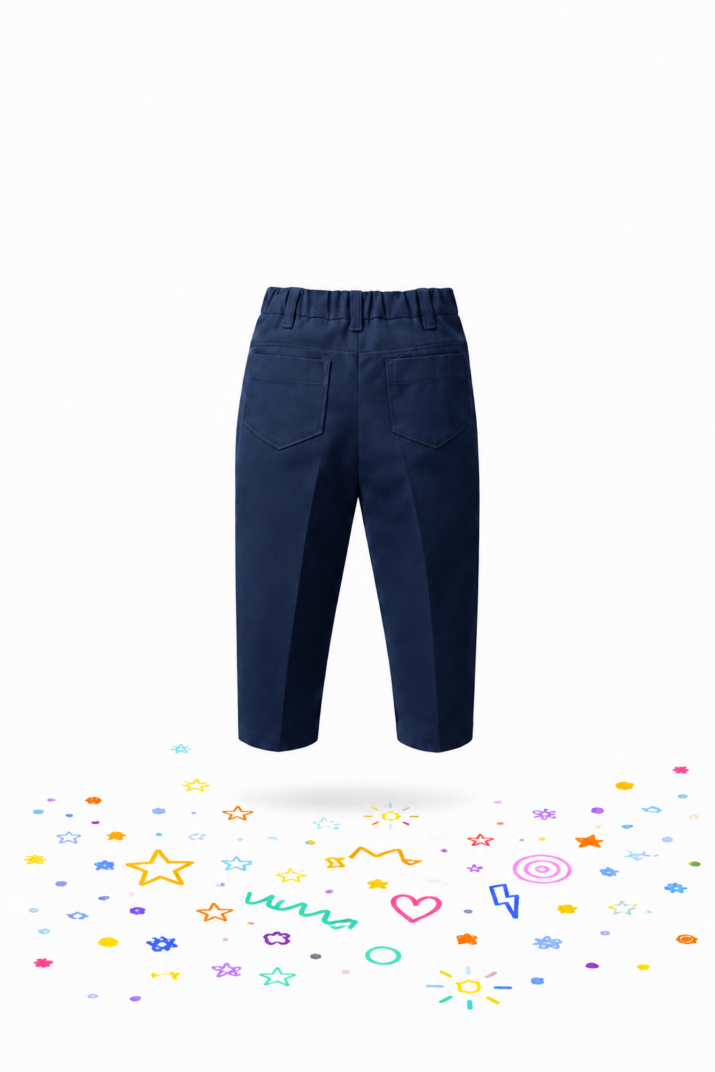 CLOTHES SHELF CLASSIC NAVY SMART TROUSERS (6MTH-3YRS) - B708BBNVBYBL