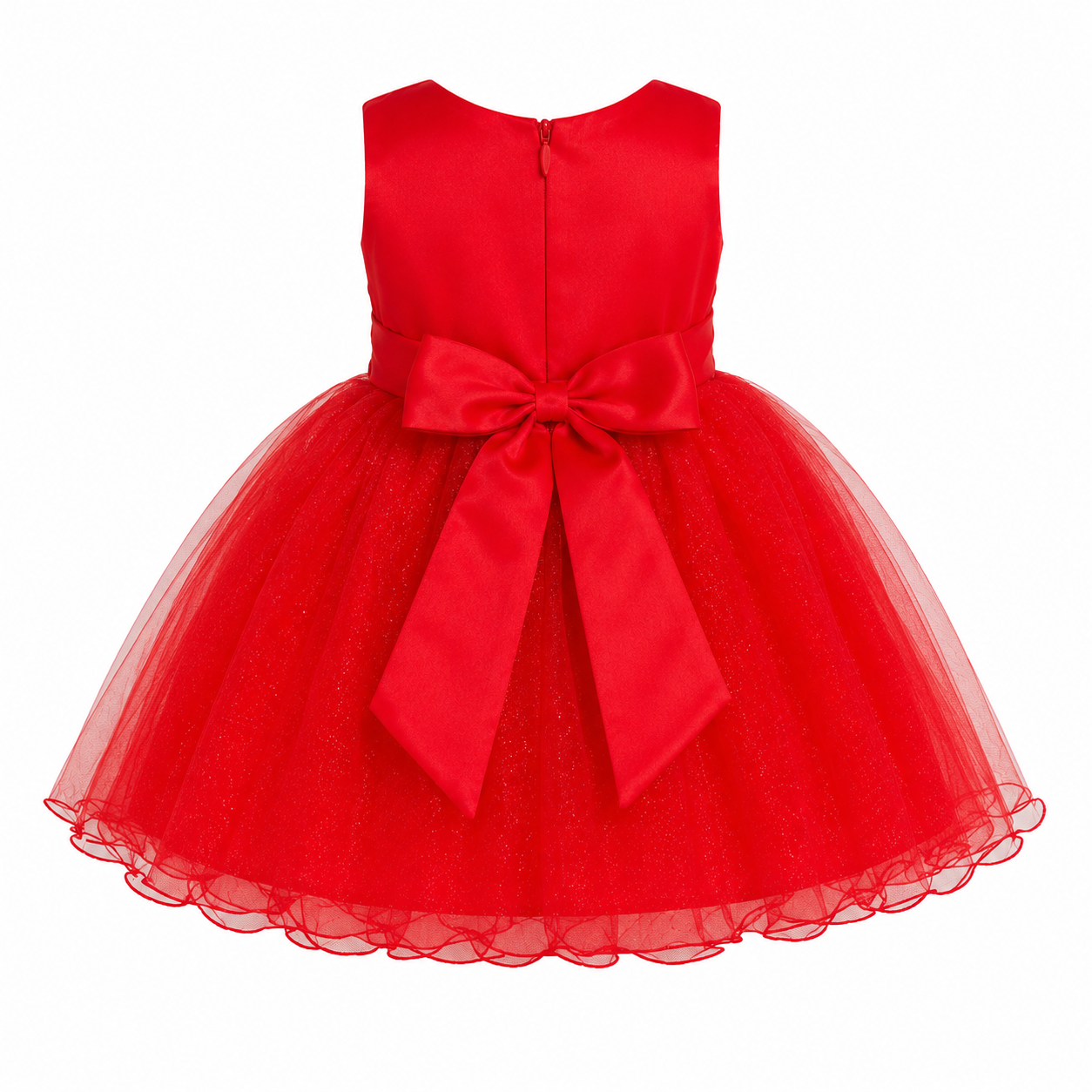 RED ALICIA BALL GOWN - BMSRED 6MTH-4YRS