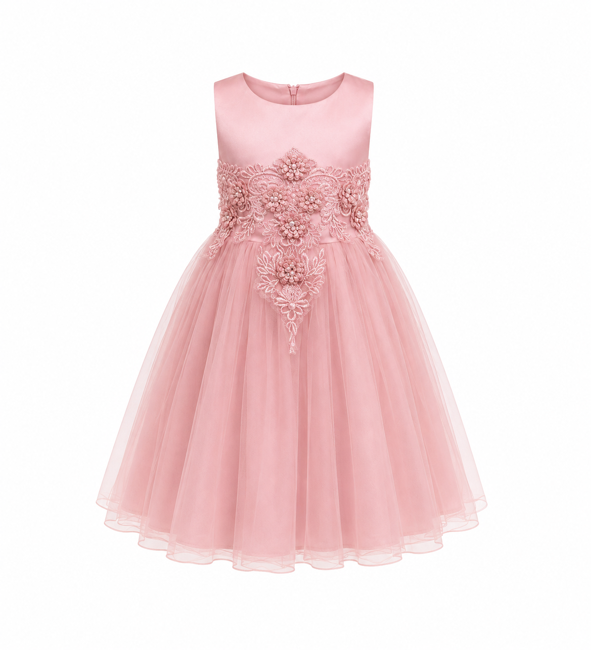 BLUSH ROSE ALIYAH STONED PETAL DRESS MD18PNK 3-10YRS