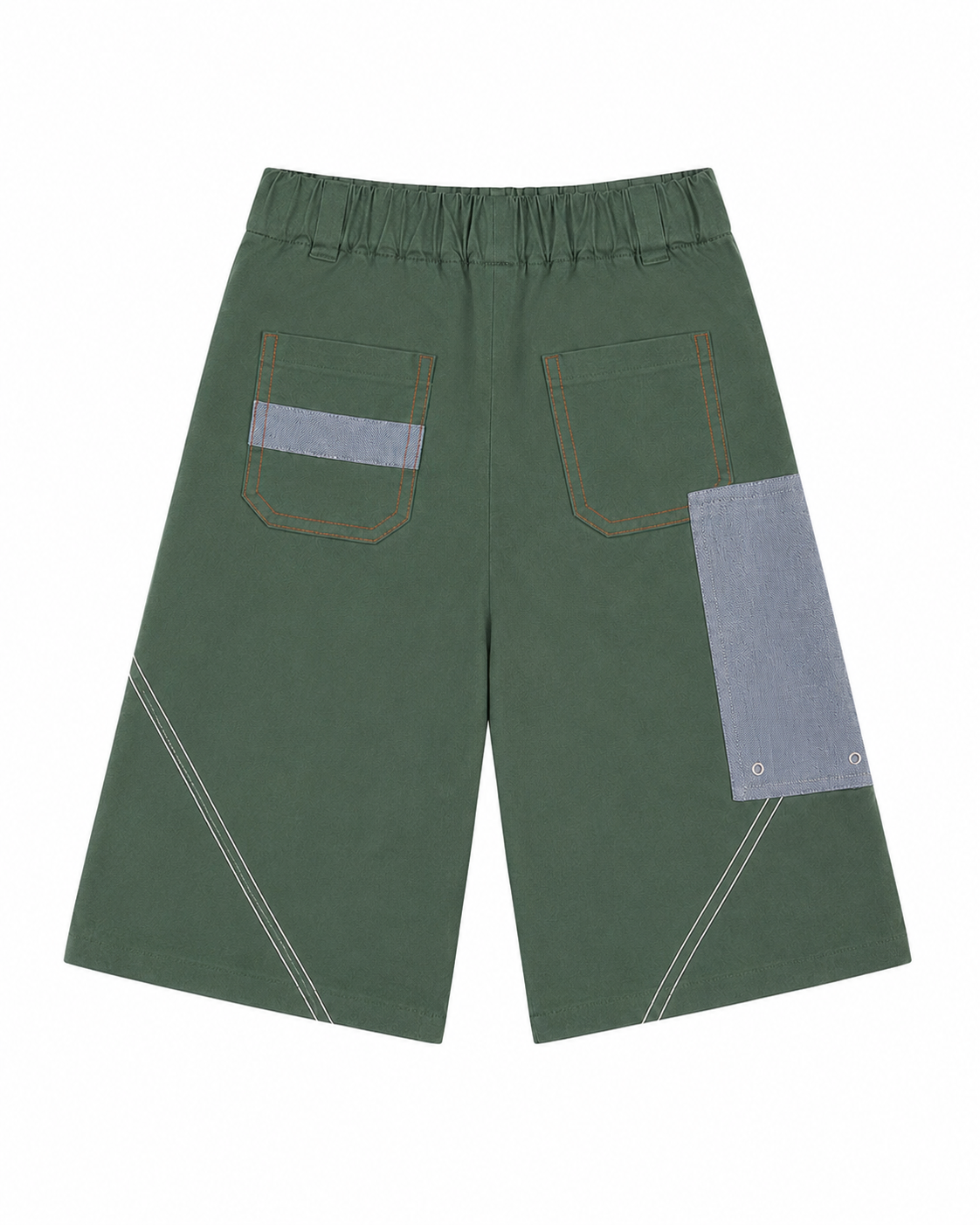 OLIVE GREEN TRAIL UTILITY CONTRAST SHORTS - B24915695OLGR