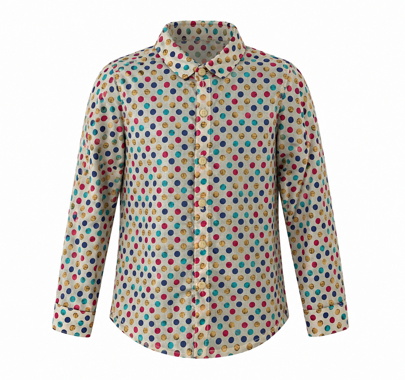 CONFETTI DOT LONG SLEEVE SHIRT - MDA1511SPTYKY