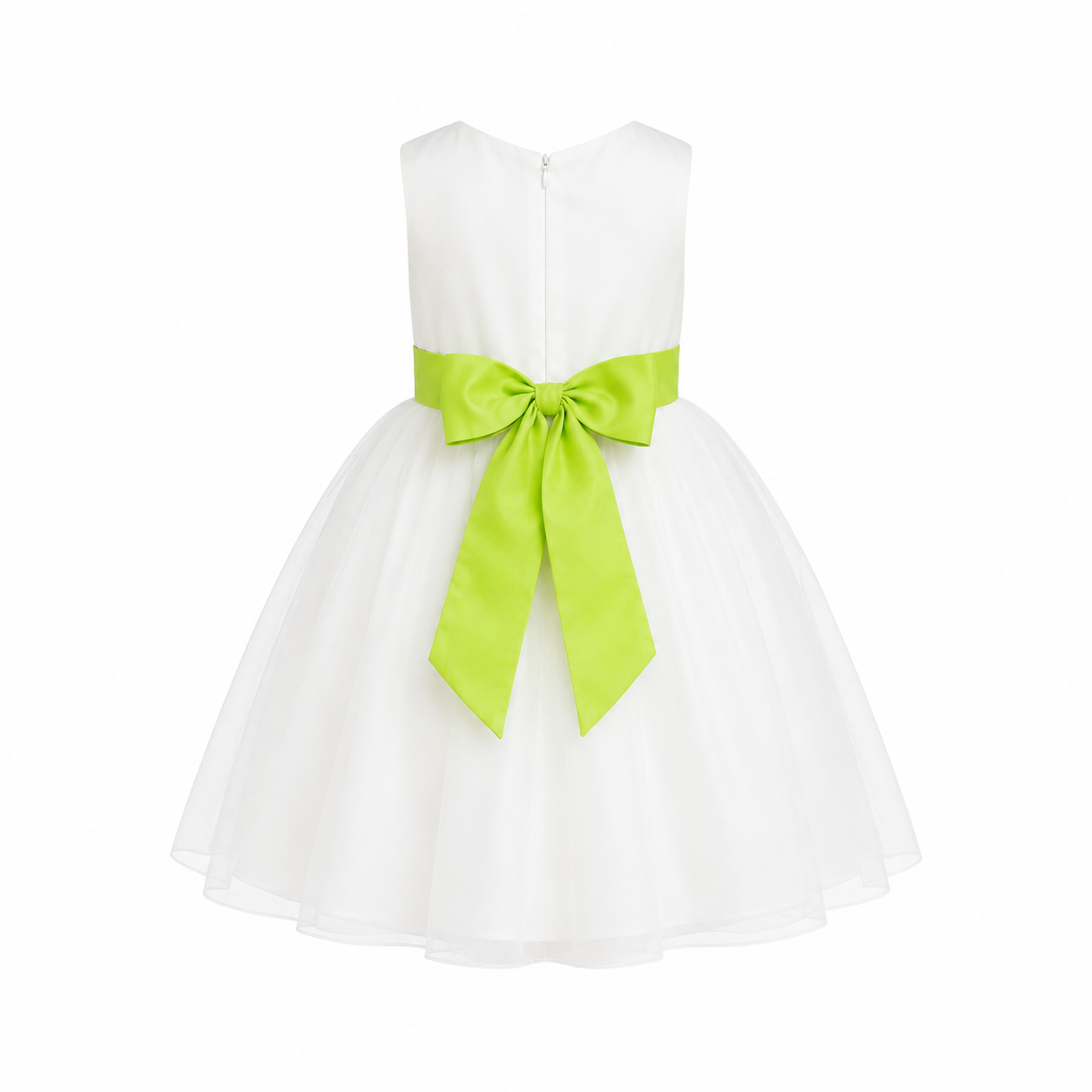WHITE ROSE BALL GOWN/ GREEN 25762LGR 2-4YR