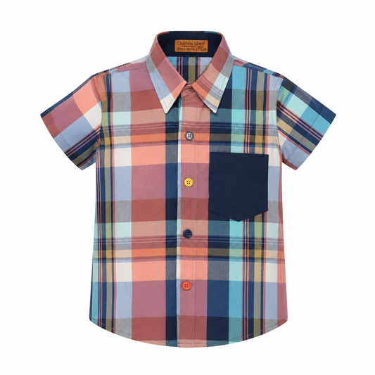 HERITAGE MATHIAS CHECK SHORT SLEEVE SHIRT -  D607259MTIBL