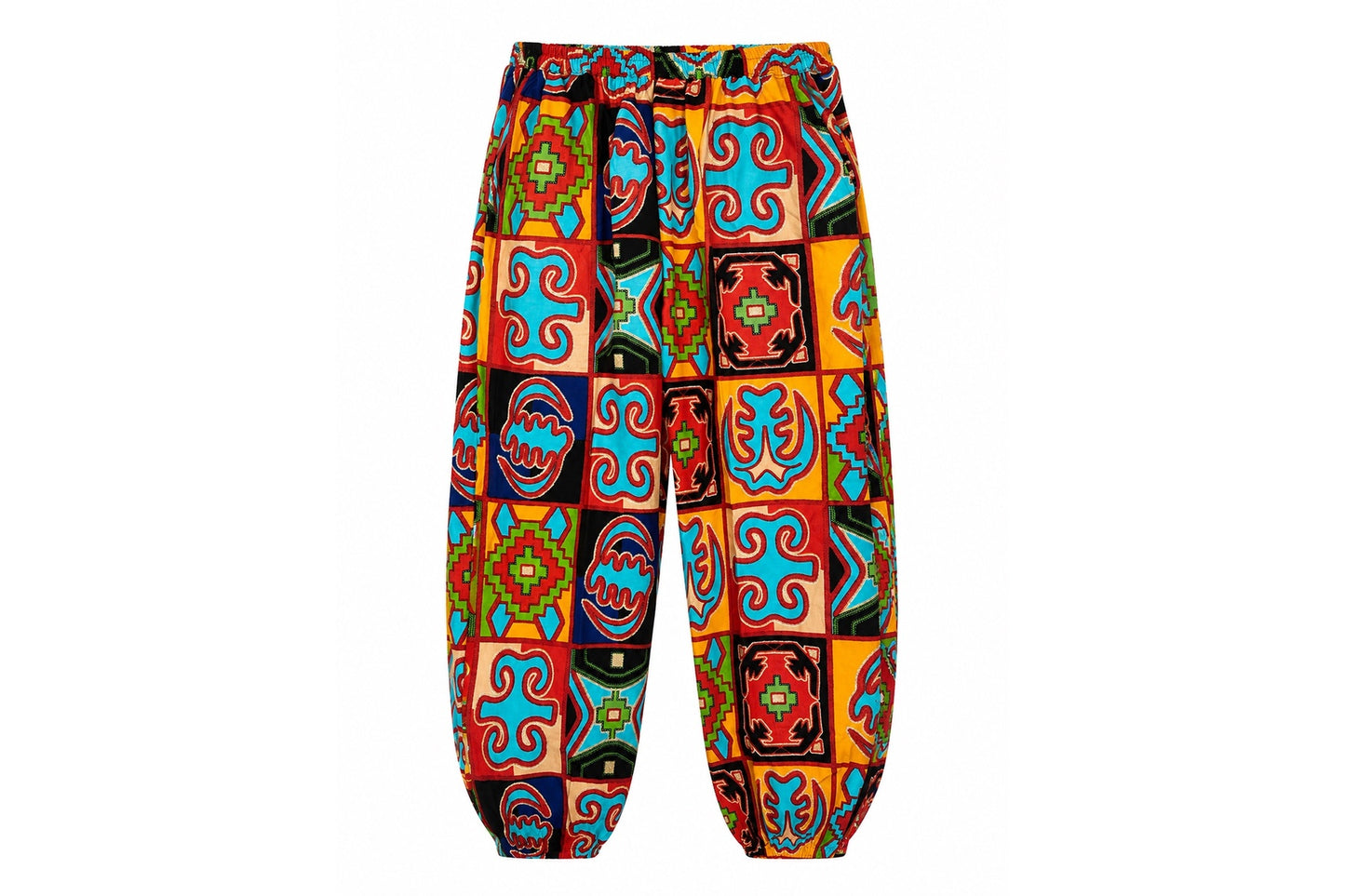MOSAIC KENTE PRINT UNISEX JOGGER TROUSERS - OMA1000MTIC