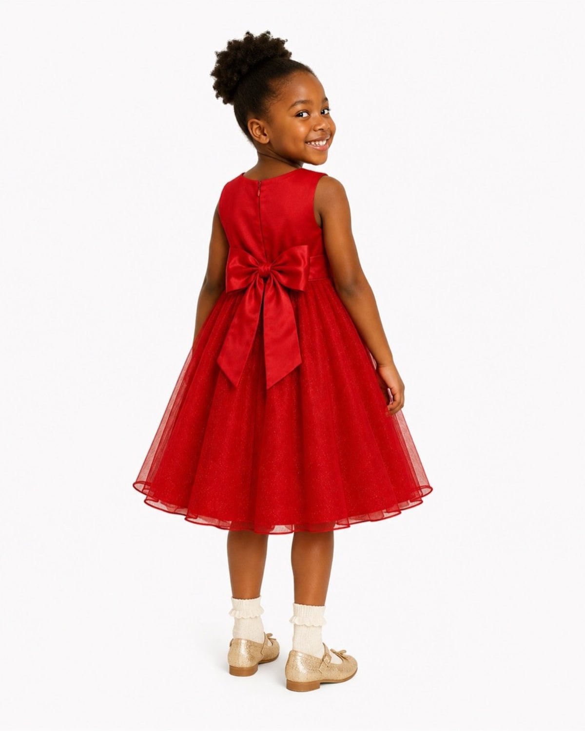 RED ZETA PARTY DRESS - MSDA2000RYRED