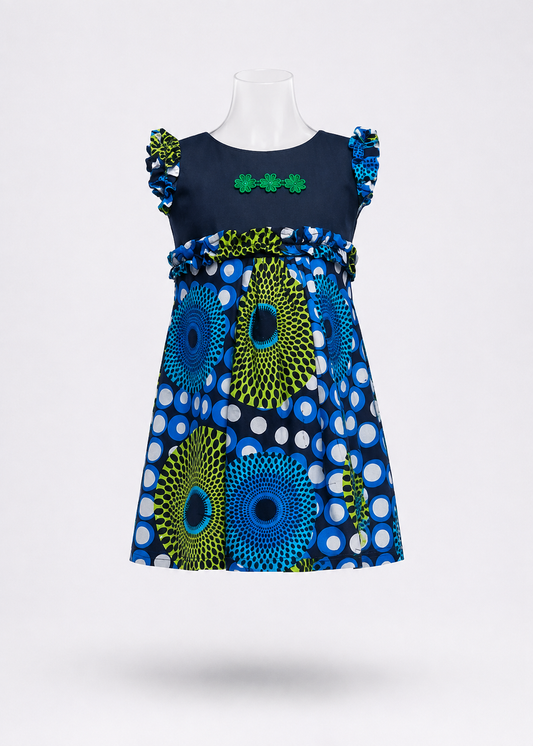 MIDNIGHT ORBIT BLOOM DRESS - MD2426356BL