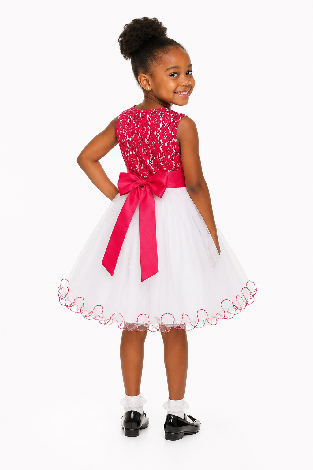 MAGENTA MELISSA SEQUIN BALL GOWN 6079MPINK 2-8YRS