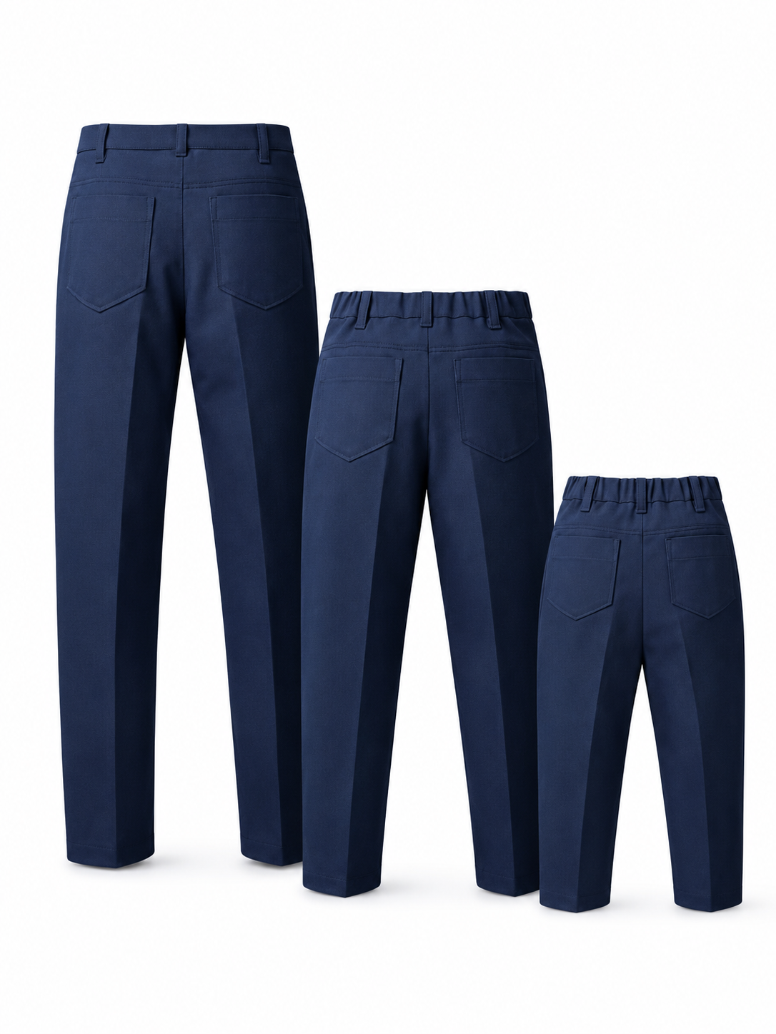 CLOTHES SHELF CLASSIC NAVY SMART TROUSERS (6 MTH - 16 YRS) - B708BBNVBL
