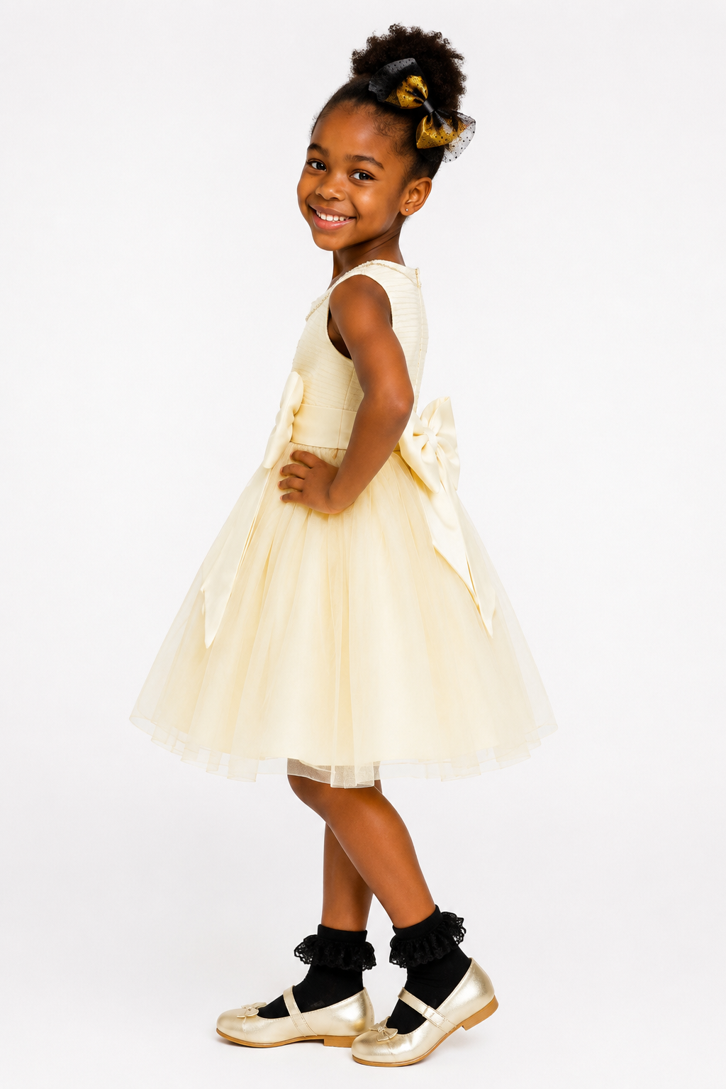 CREAM COCO BOW DELIGHT BALL GOWN - MD372CRM