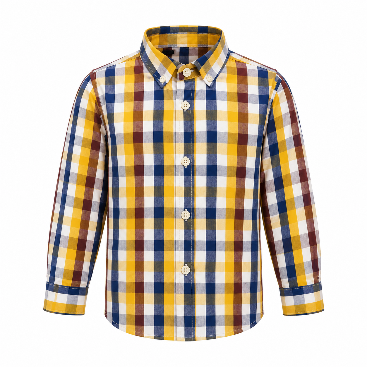 BOY SOLMAN CHECK LONG SLEEVE SHIRT - MD125026167MTIYW