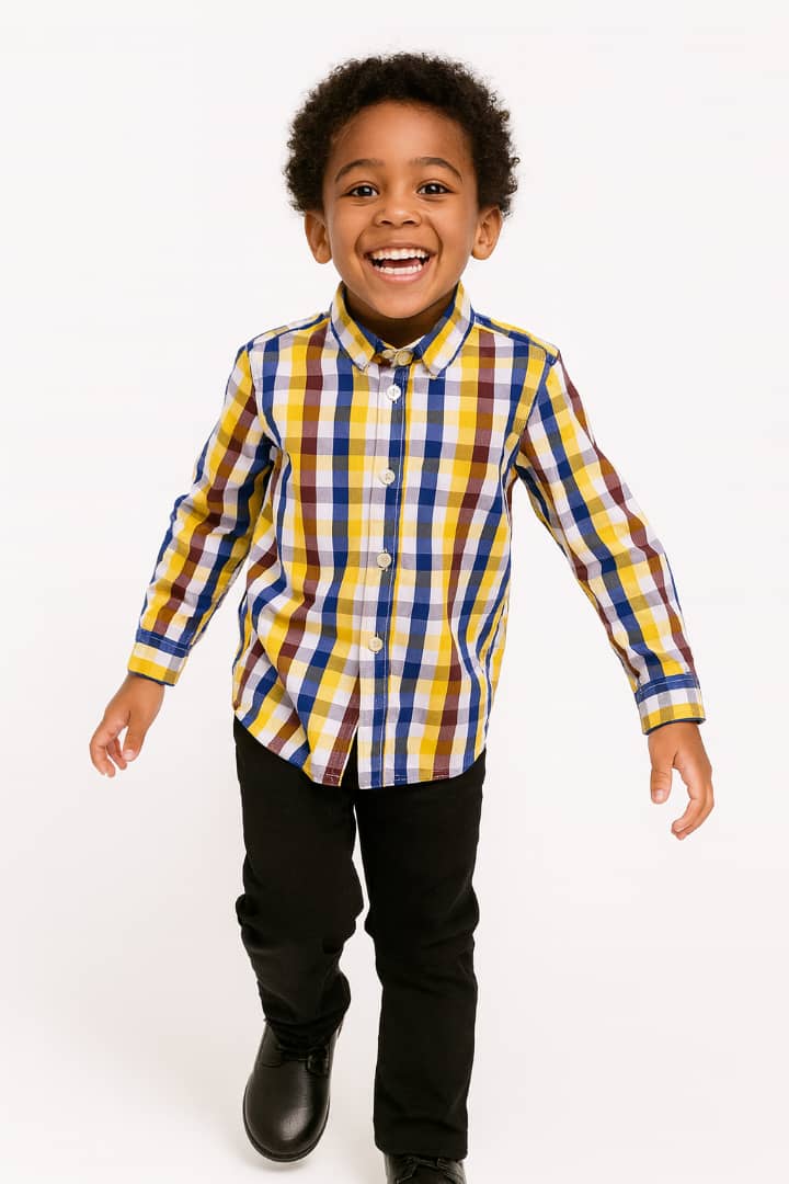 BOY SOLMAN CHECK LONG SLEEVE SHIRT - MD125026167MTIYW