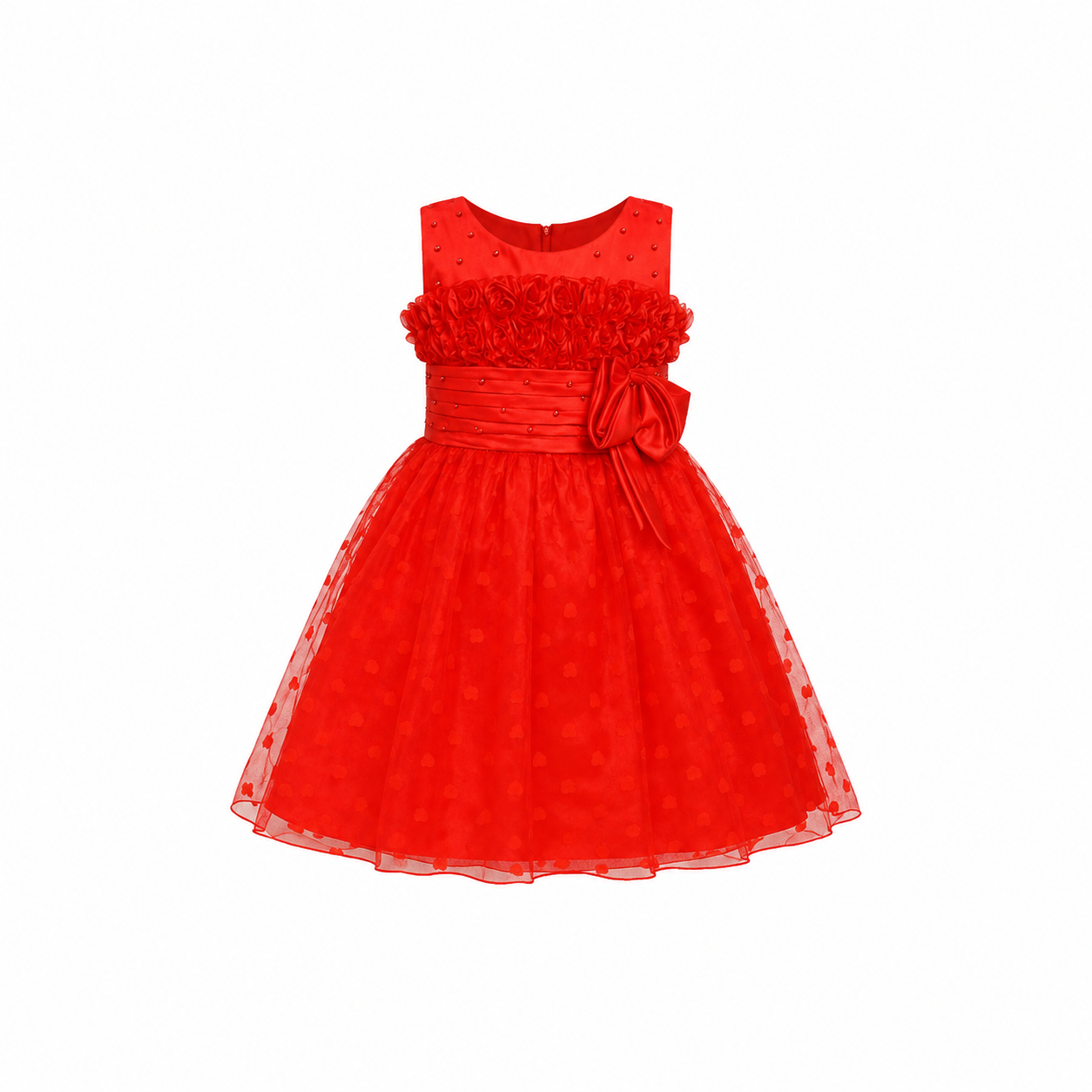 RUBY BLOSSOM PARTY DRESS MD6022RED