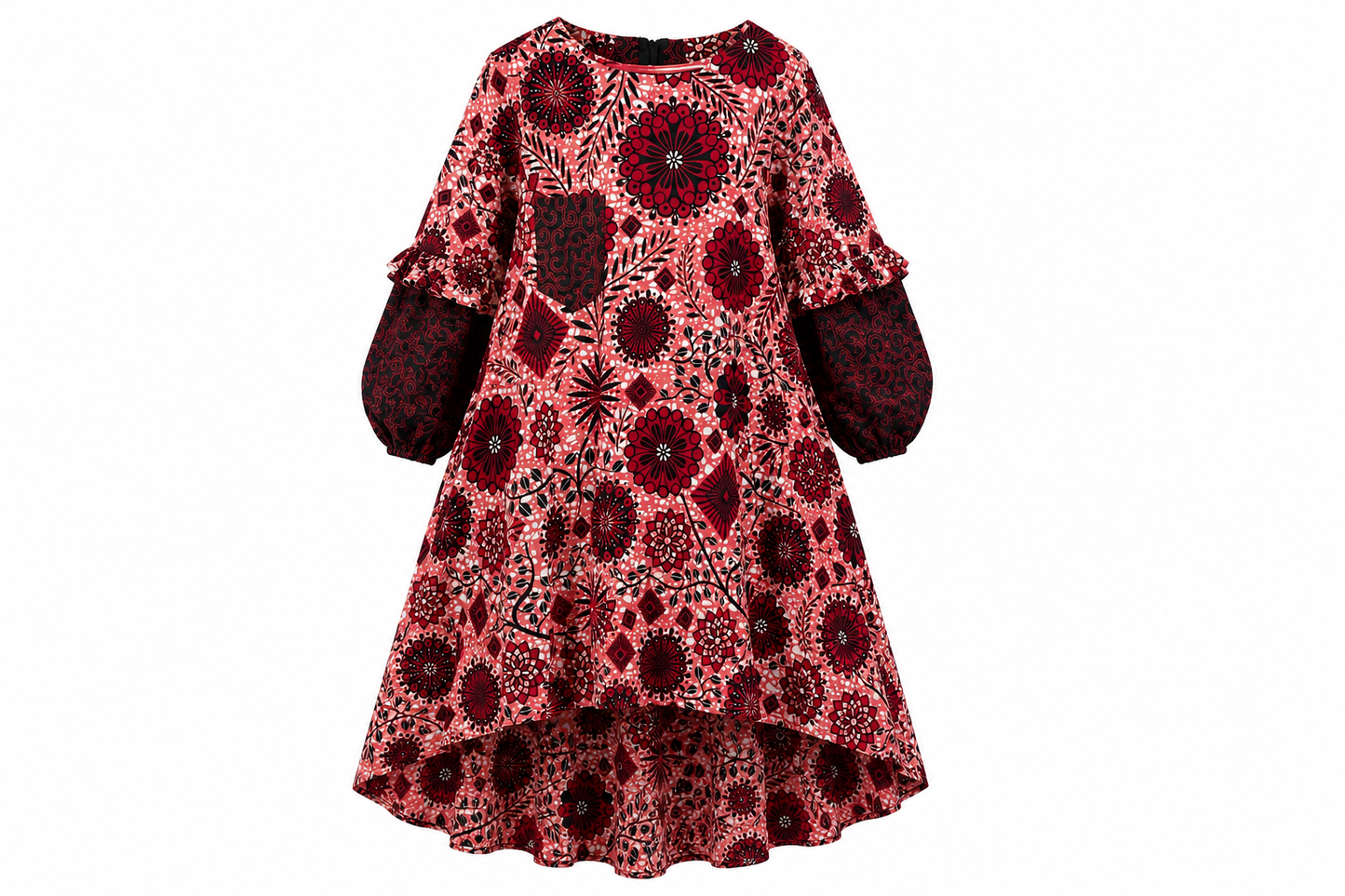 CHIDERA ROSEWOOD BLOOM HI-LO OMA DRESS - A80826CHRW