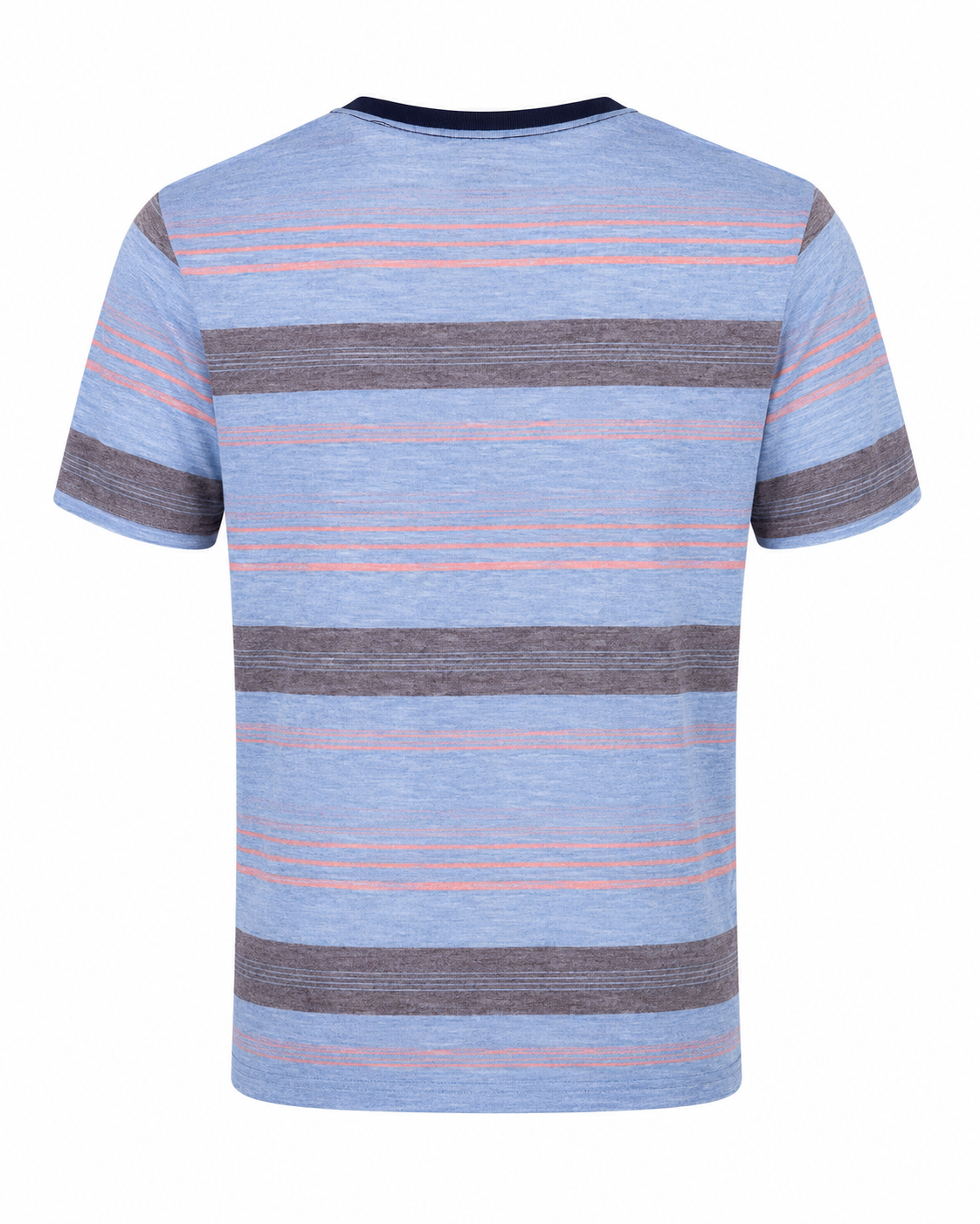 BLUE STRIPPED V NECK TEE SHIRT - WSD104