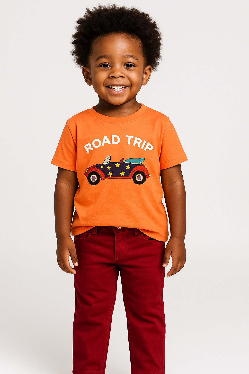 ORANGE ROAD TRIP TEE - B211ORG 12MTS-3YRS