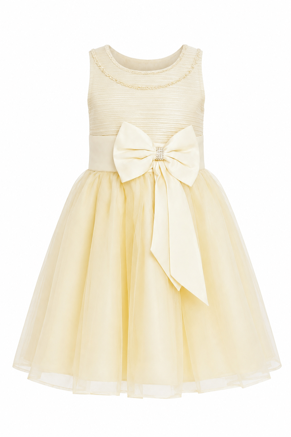 CREAM COCO BOW DELIGHT BALL GOWN - MD372CRM