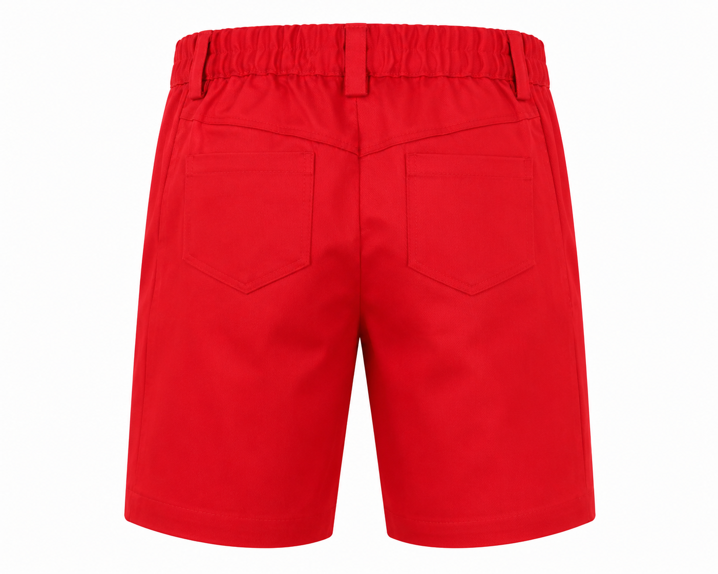 CRIMSON RED SOFT TWILL SHORTS - B31317BRD