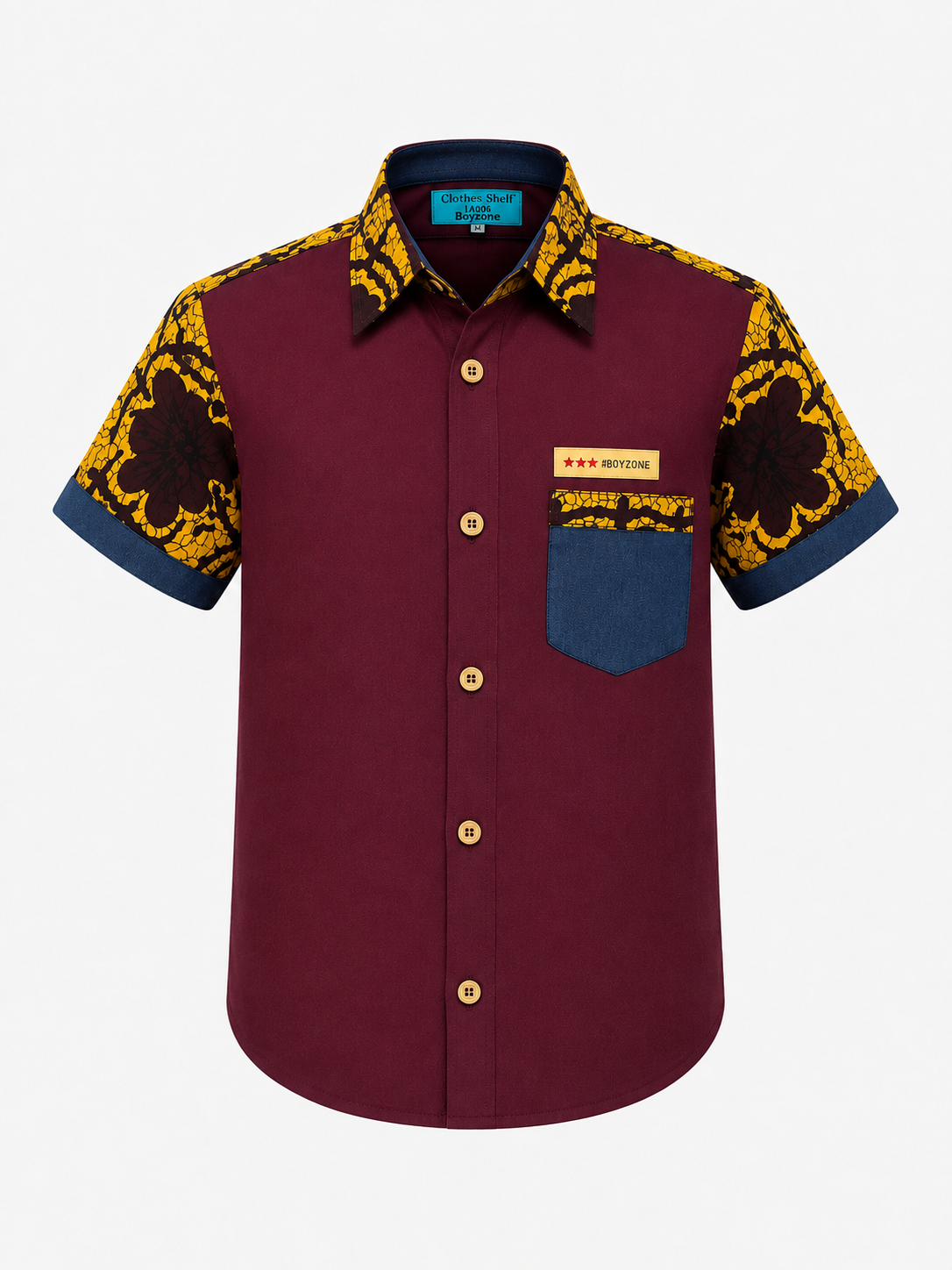 AYO HERITAGE EMBER CONTRAST SHIRT - MN325141WNMSTRD
