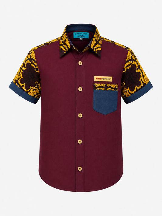AYO HERITAGE EMBER CONTRAST SHIRT - MN325141WNMSTRD