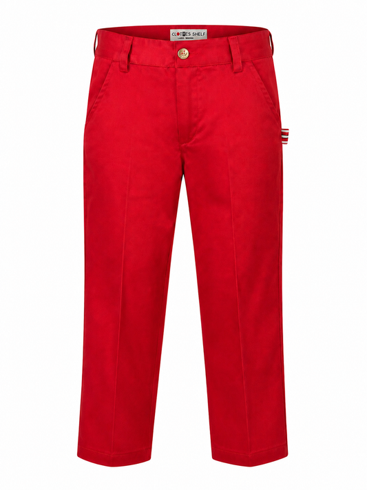 RICH RUBY RED CHINO TROUSERS - BB548RRD