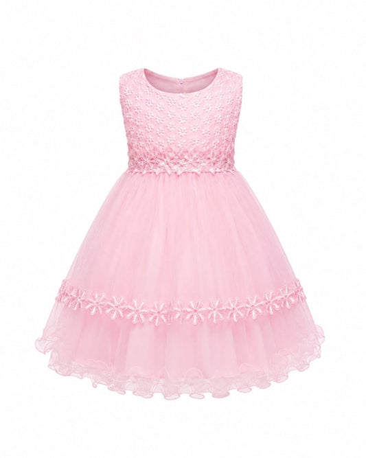 AZARA PINK PETAL DRESS - MN1605PINK