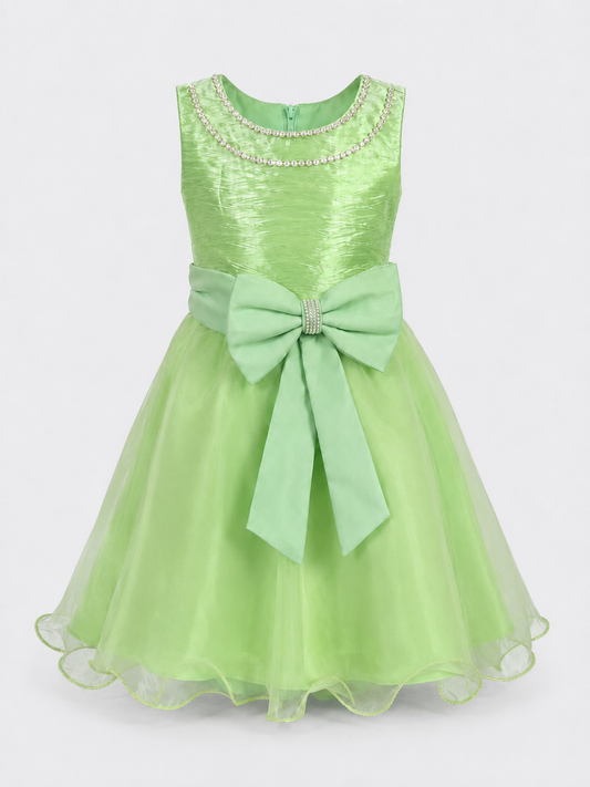 GREEN COCO BOW DELIGHT BALL GOWN- 373GRN