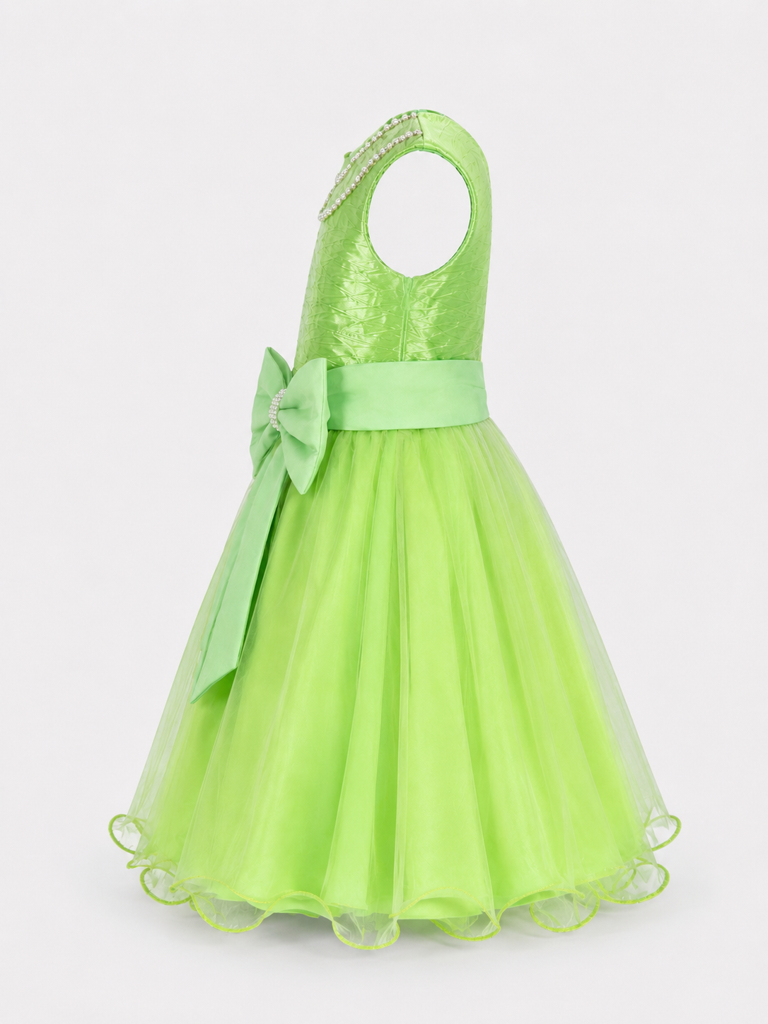 GREEN COCO BOW DELIGHT BALL GOWN- 373GRN