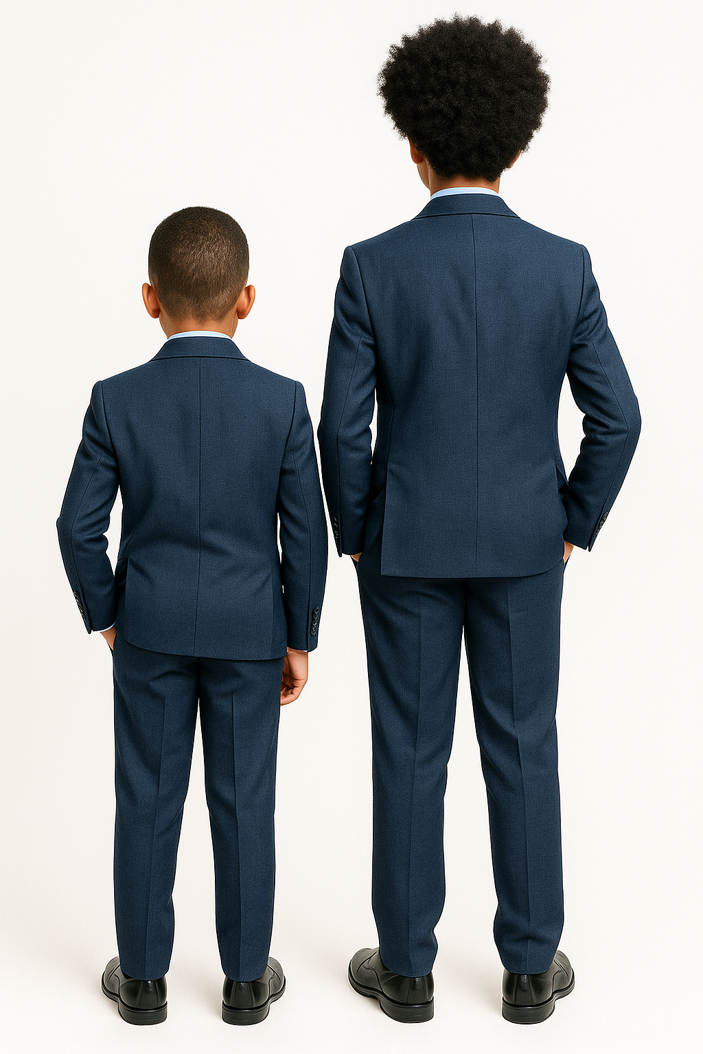 NAVY BLUE ROYAL COLLECTION 2PC BOYS SUIT A157NBL  1-16YRS