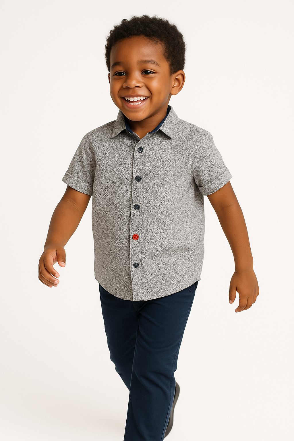 EXPLORER CONTRAST BUTTON PAISELEY SHORT SLEEVE SHIRT C6611976PSL